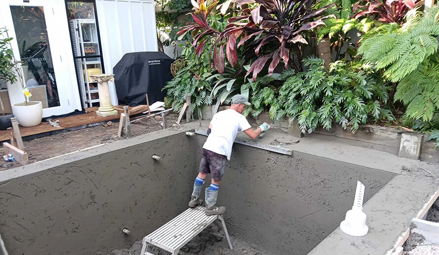 concrete pool excavation